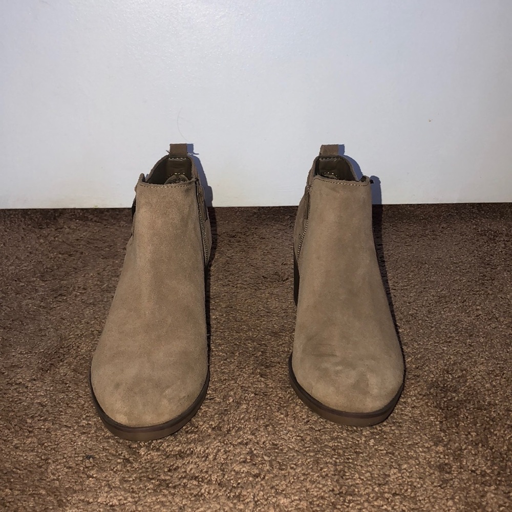 Tan booties